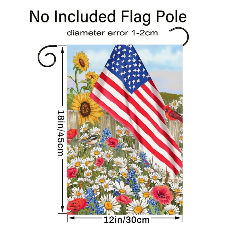 Drapeau suspendu Country Country rouge 12 po x 18 po (30 x 45 cm)