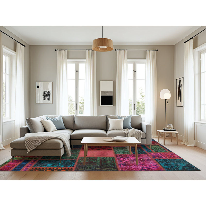 Abstract Indoor Rug, Rectangle 8' x 12'