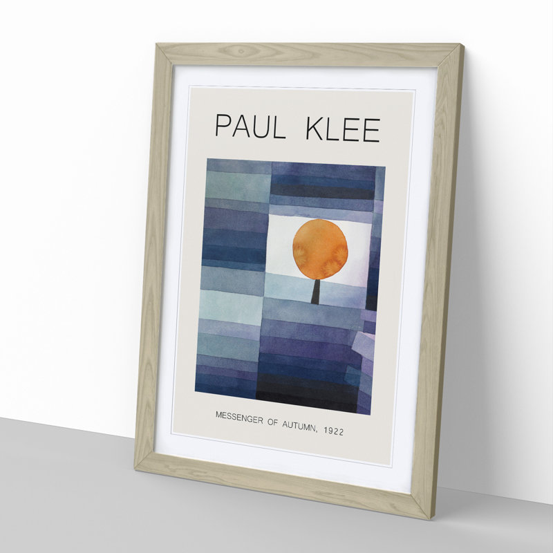 The Harbinger of Autumn by Paul Klee - Picture Frame Painting, Oak Framed, 36cm H x 27cm W x 2cm D