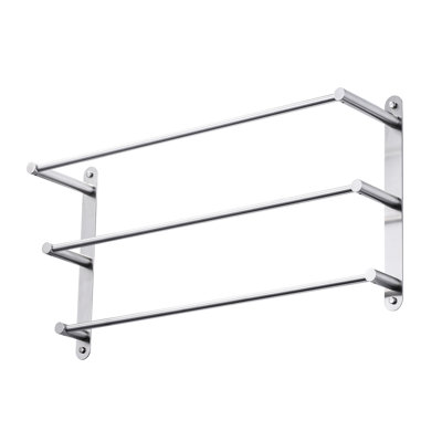 3-Tier Stainless Steel Wall Mounted Towel Rack With Concealed Mounting Hardware