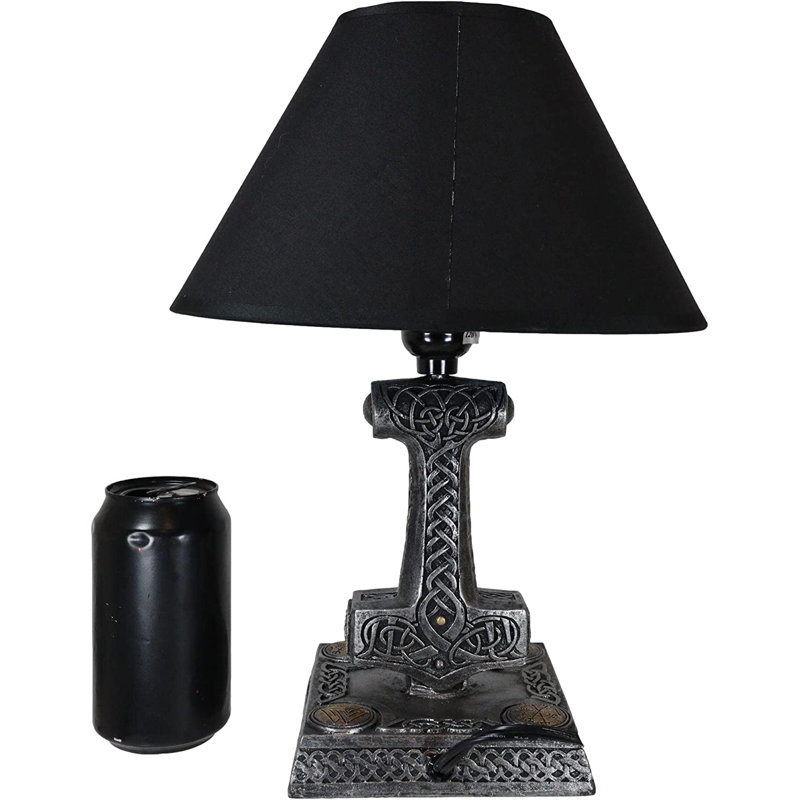 Lampe de table noire 14 "Ascenza