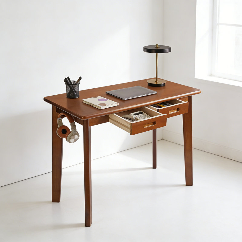 Computer Desk, Dark Brown/Dark Brown