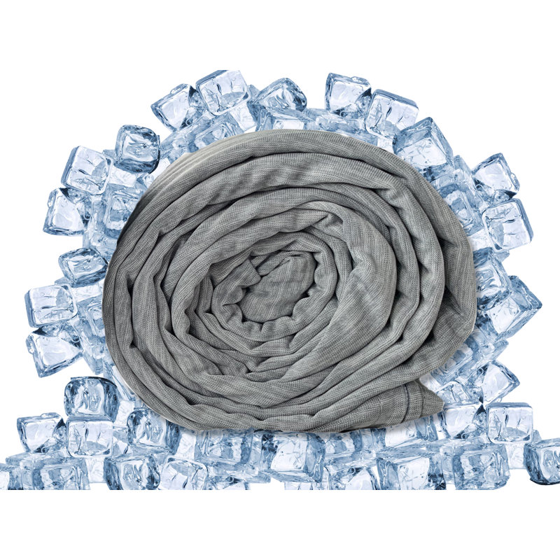 Couverture pondérée de refroidissement icy Boynton, l 60 po x L 80 po, 15 lb
