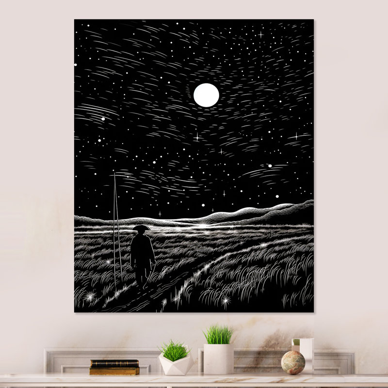 Mystical Planets Mountain Fantasy III - Art mural fantastique en métal, H 20 po x l 12 po x P 1 po