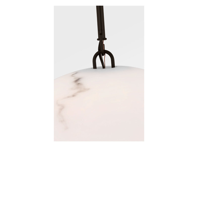 Savina Pendant, Aged Iron, 67.38" H x 12.63" W x 12.63" D