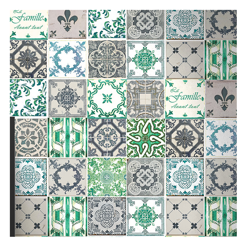 15cm W x 15cm L PVC Peel and Stick Mosaic Tile, 1 Pack