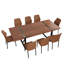 Ensemble de table de salle à manger 87 pouces en bois avec chaise rembourrée en similicuir-1656756926-1667589833-1658682294