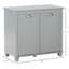 Tilt-Out Laundry Sorter Cabinet, Bathroom Storage Organizer With Two-Compartment Tilt-Out Hamper