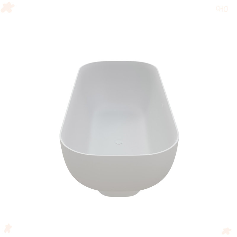 65" Solid Surface Soaking Bathtub