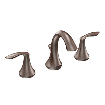 Oil rubbed bronze two-handle high arc bathroom faucet