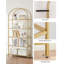 Barbera 183.5cm H x 83cm W Steel Etagere Bookcase-975439315