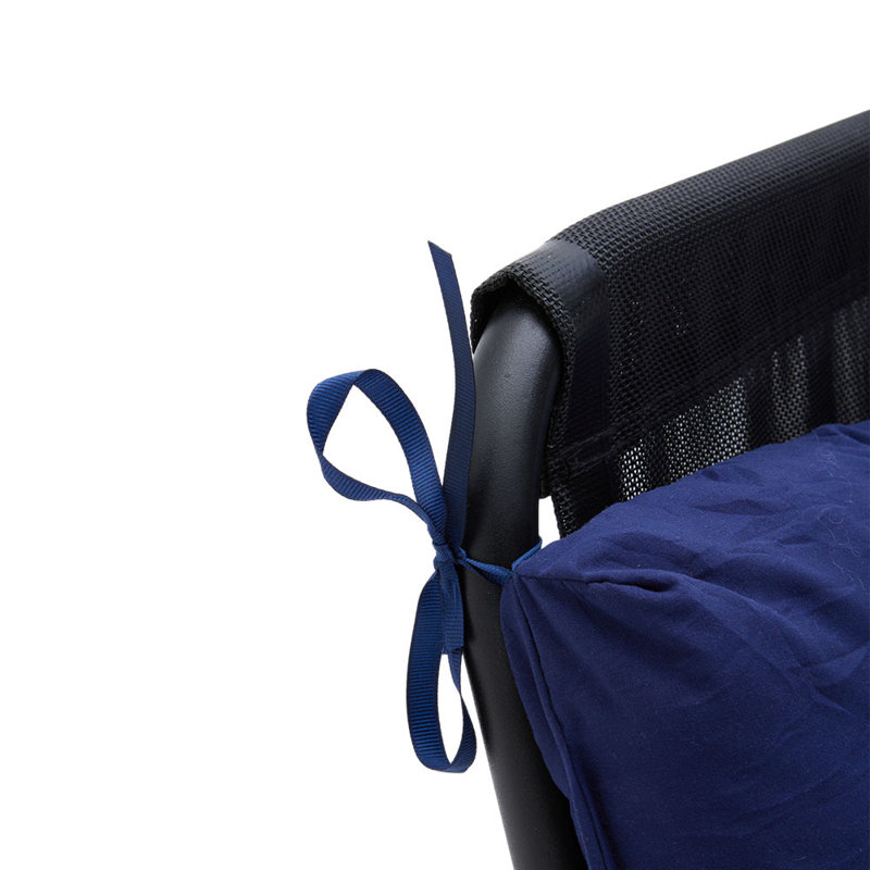 Tri-fold Back Cushion, Navy Blue