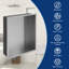L 14 po x H 12 po rectangulaire sans carrelage encastré Niche de douche encastré 304 en acier inoxydable pour salle de bain / cuisine / salon / rangement-122106780