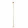 Solid Brass Ceiling Brace for Shower Surround 38" Length 1 1/8" Diameter Rod with Mounting Flange and Clamp
