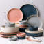 Service de vaisselle en céramique Morandi de Ebern Designs, paquet de 4, ensemble de 4 assiettes plates en carbone bleu mat parfait pour la cuisine, le patio et les ensembles repas-708392872