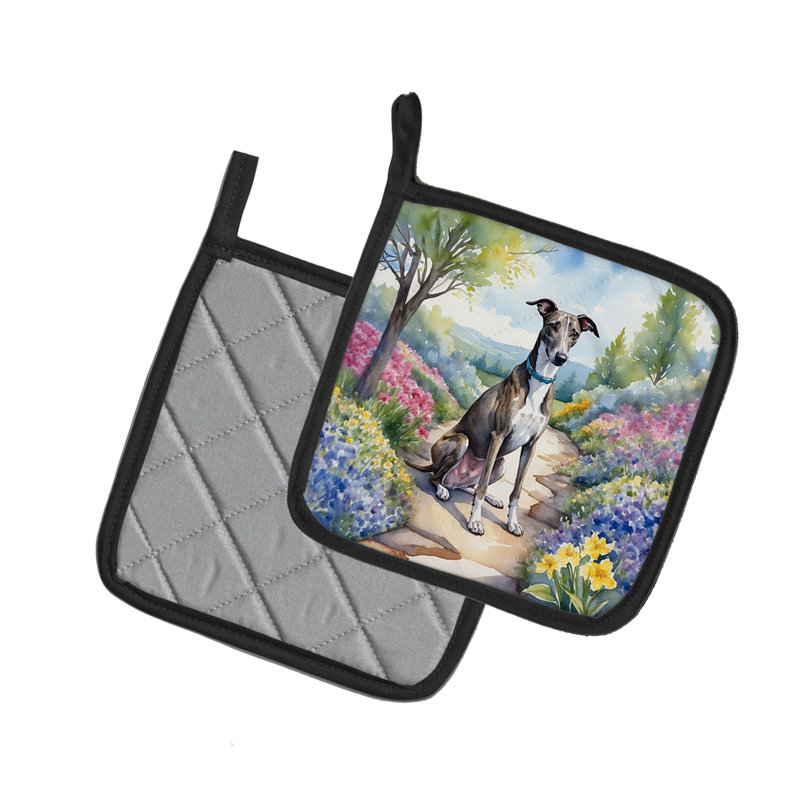 Caroline's Treasures Floral Polyester Potholder Set