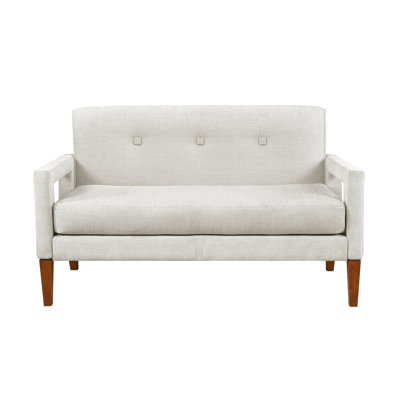 Modern Living Room Causeuse Chenille Upholstery Coils