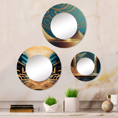 Arboles Metal Round Mirror