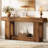 63" Solid Wood Console Table