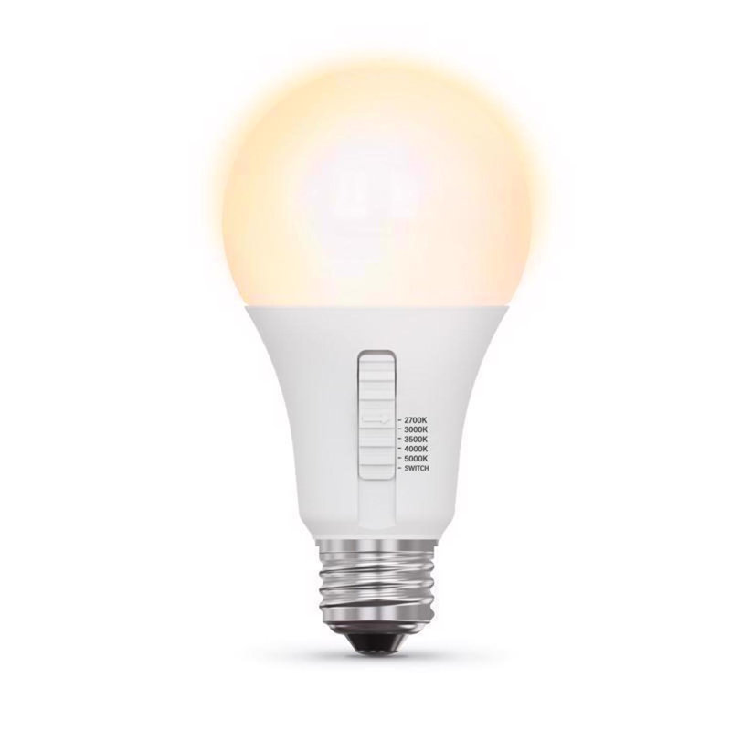 Ampoule à DEL Feit A21 E26 (moyenne) blanche de 100 watts ajustable, paquet de 2