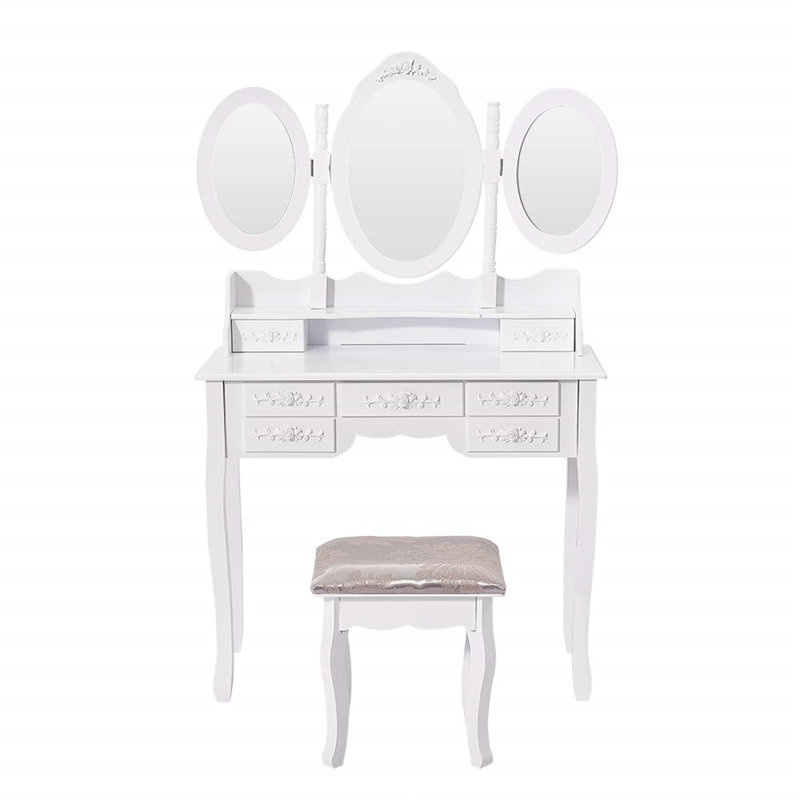 Popel Dressing Table with Mirror