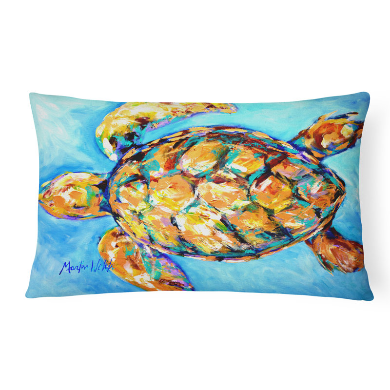 Sand Dance Outdoor Reversible Throw Pillow