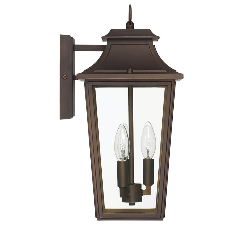 Hunter Spring Cove Outdoor 3 Light Large 17 Inch Wall Light, Bronze