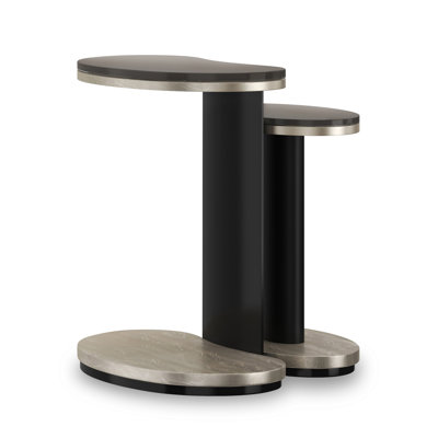 Fritza Glass Top Nesting Tables