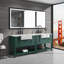  Miroir de salle de bain à DEL avec cadre en aluminium, miroir de meuble-lavabo mural, antibuée, mémoire, gradation continue, miroir-938300702-938300672