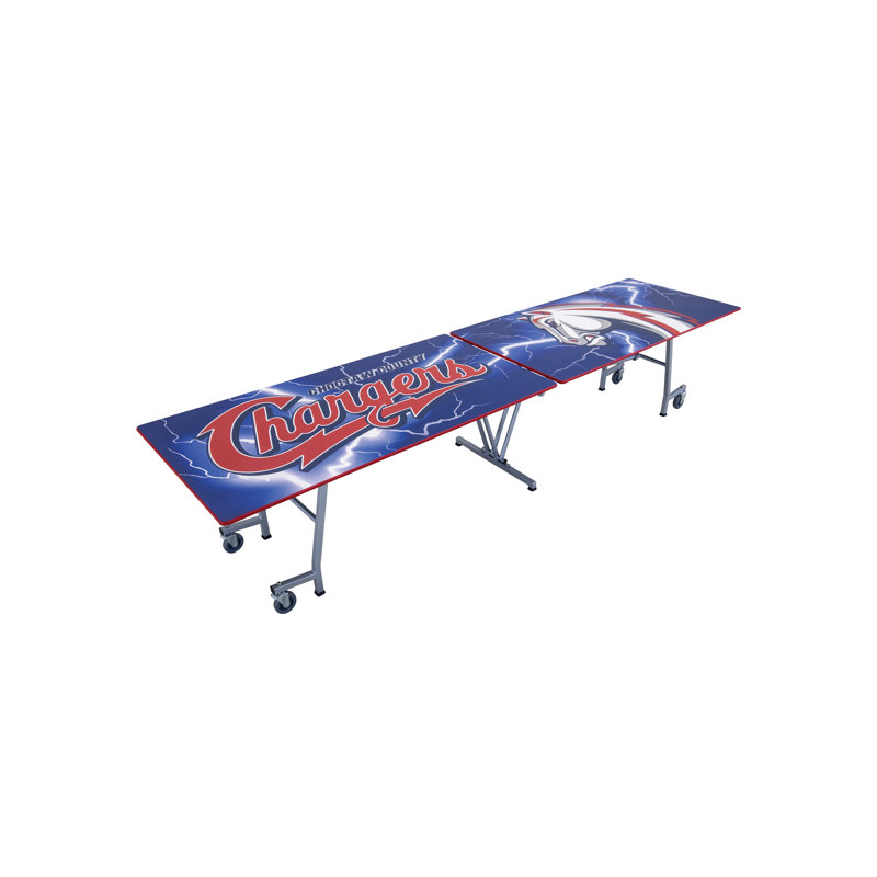 Table mobile de forme rectangulaire, L 145 po x l 30 po