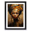 African Woman Dadaism - Framed Print-94220599-94220602