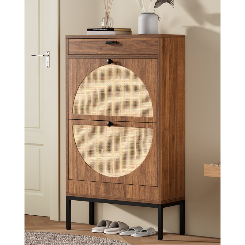 Armoire de rangement Cerina Boho, Noyer