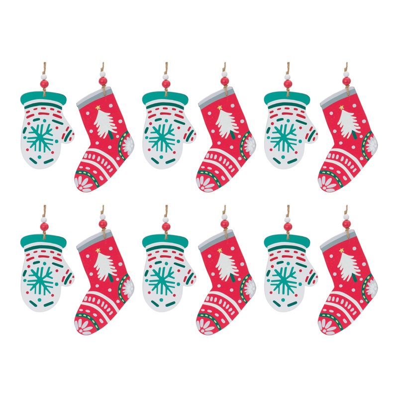 Getter 7'' Wood Holiday Shaped Ornament