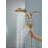 Hydrorain 5 Spray Dual Shower Head and Handheld Shower with Lumicoat and H2Okinetic 2.5 GPM-2087359183