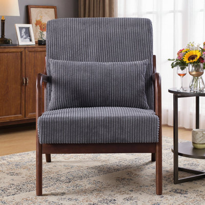 Modern Accent Chair, Arm Chair Living Room Chairs with Pillow