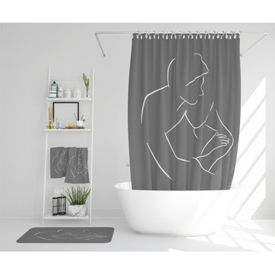 Naydenka Polyester Shower Curtain Set