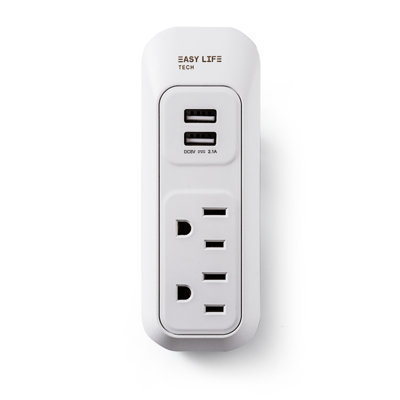 Multiprise murale 2 prises 2 USB