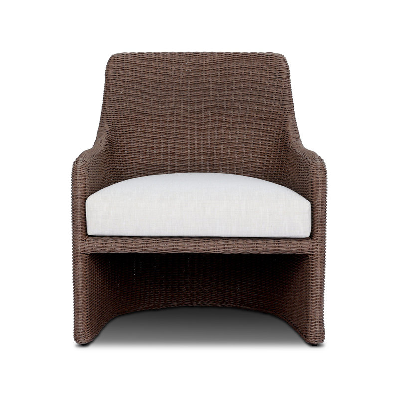 Chaise d'extérieur Blaire - blanc rétro, Tissage tanné