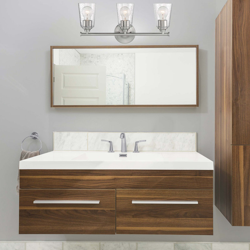 Weccacoe 3 - Light Dimmable Vanity Light, Brushed Nickel