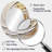 Gold Eternal Swirl IV - Abstract Oval Decorative Mirror On Metal-1079406860