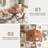 47.2-63 Inch Extendable Round Dining Table for 4-6