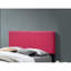 Tête de lit tapissier rose de style contemporain avec support et rails de soutien supplémentaires