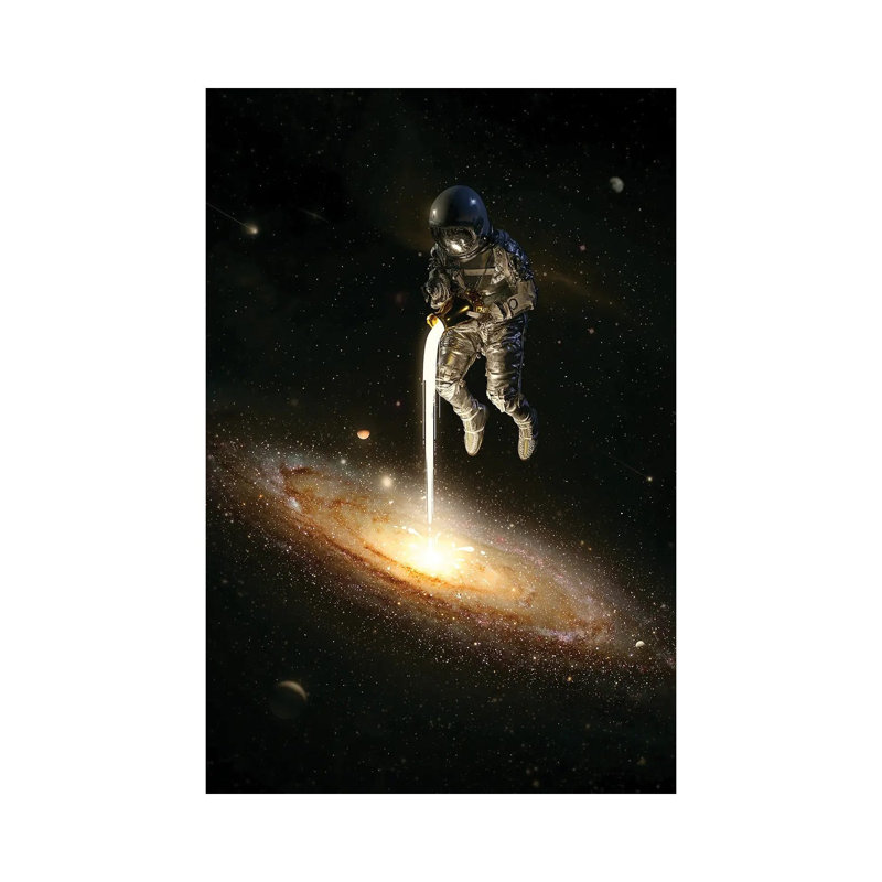 The Milky Way by Nicebleed - Wrapped Canvas Gallery-Wrapped Canvas Giclée, 30.48cm H x 20.32cm W