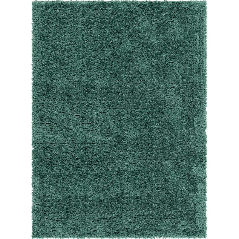 Tapis à poils longs en polyester tissé à la machine Ragene, Rectangle 8 pi x 11 pi