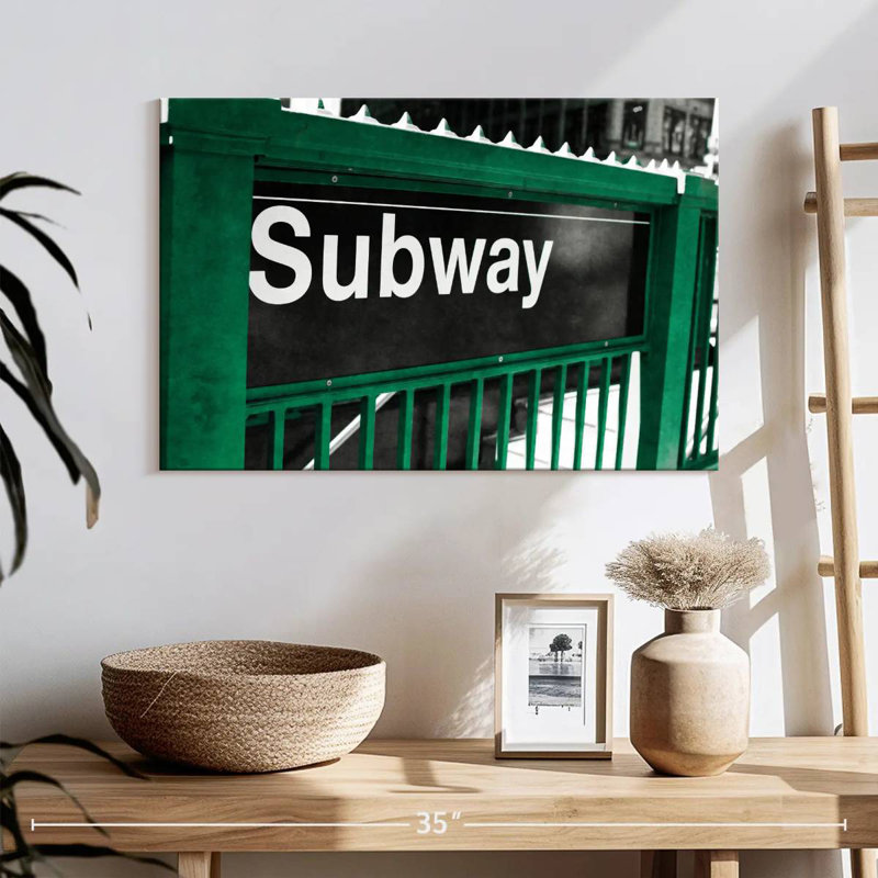 Mehar Subway Sign, 16" H x 24" W