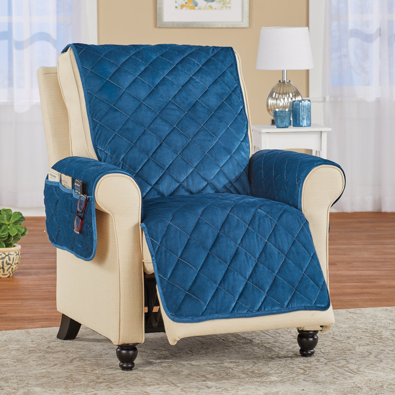 Housse Novie, Bleu, H 0,2 po x l 77,75 po x P 62,35 po