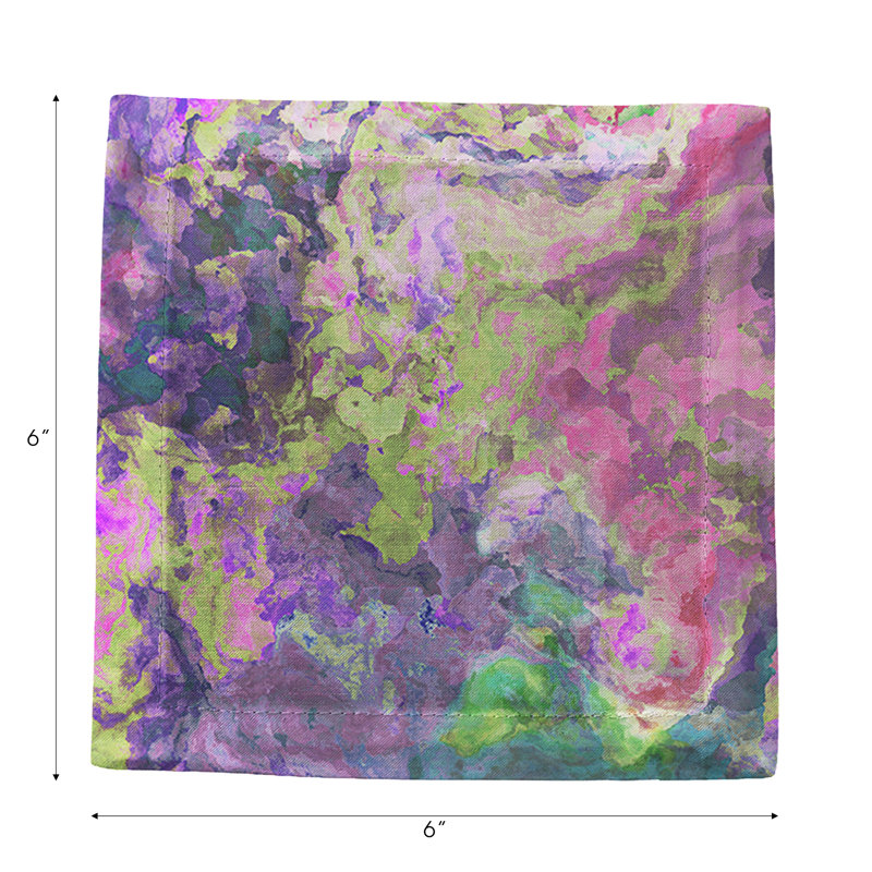 Square Napkins, Winter Gems