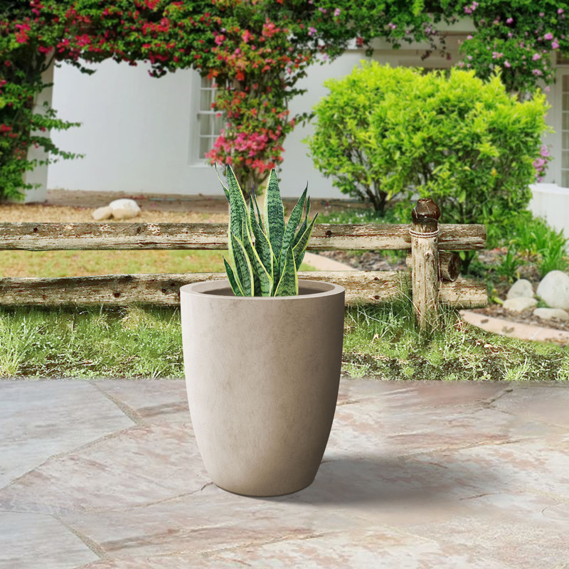 Pot à fleurs Charika, Brun