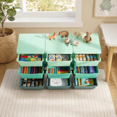 Tour de rangement vertical avec tiroirs, meuble de rangement à jouets à plusieurs niveaux pour chambre ou salon