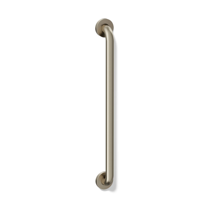 Barre d'appui contemporaine, L 24 po, Acier inoxydable brossé